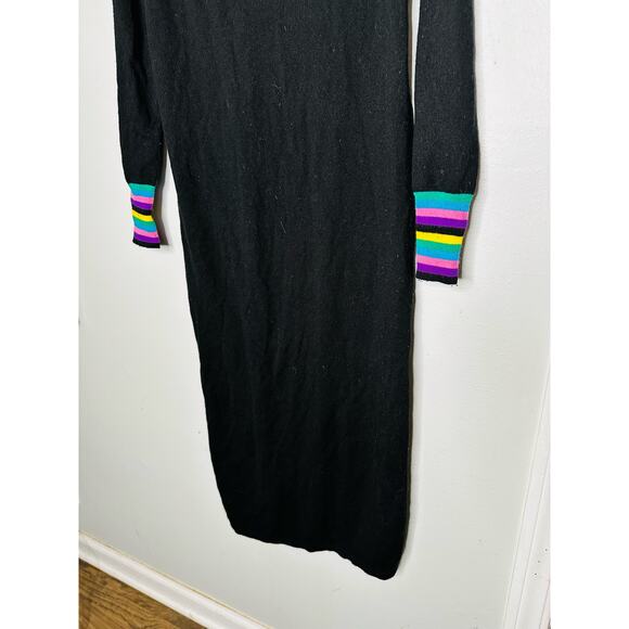 CHINTI & PARKER Bloomsbury Black Wool Cashmere Sweater Dress Size Small - Picture 8 of 15